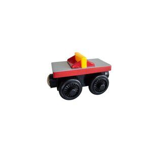 2003 Thomas & Friends Rocky's Back Tender Car Wooden Railway Train Red Gray